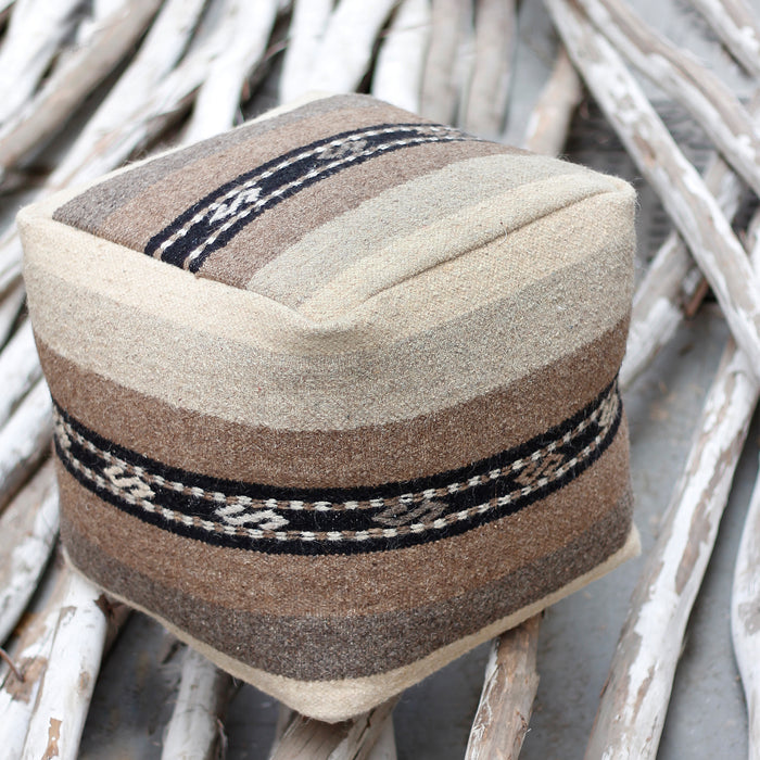 KOHLA-II POUF - WOOL