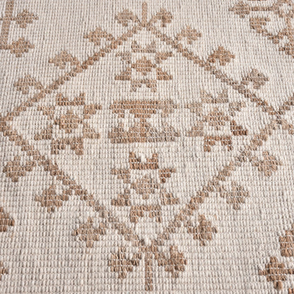 Area Rug, Bedroom Rug, Living Room Rug, Living Area Rug, Indian Rug, Office Carpet, Office Rug, Shop Rug Online, Jute, Wool, Natural, Natural White, Punja, Flat Weave, tribal