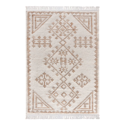 Area Rug, Bedroom Rug, Living Room Rug, Living Area Rug, Indian Rug, Office Carpet, Office Rug, Shop Rug Online, Jute, Wool, Natural, Natural White, Punja, Flat Weave, tribal
