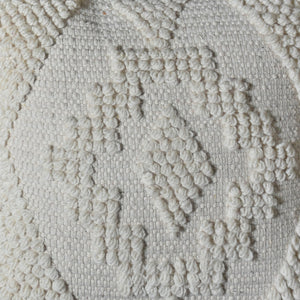 Larvik Pillow, Wool, Natural White, Pitloom, All Loop 