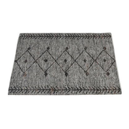 Area Rug, Bedroom Rug, Living Room Rug, Living Area Rug, Indian Rug, Office Carpet, Office Rug, Shop Rug Online, Leather, Brown, Pitloom, Flat Weave, Geometrical