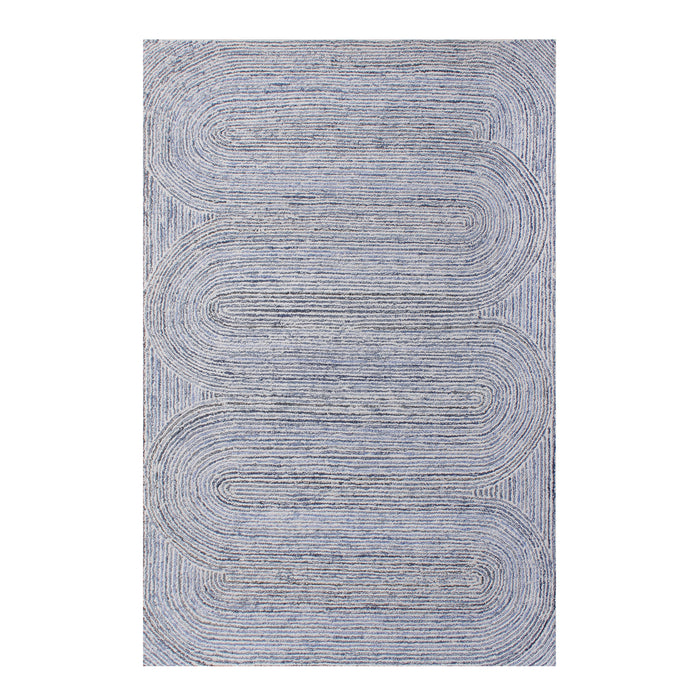 LERWICK-II RUG - DENIM/ WOOL