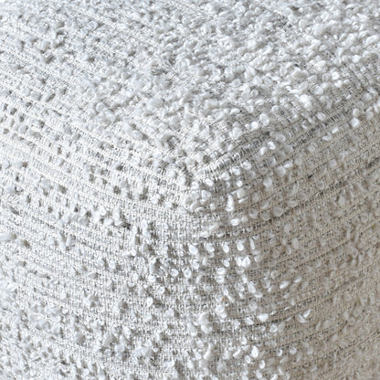 Lesbos Pouf, Pet, Natural White, HANDWOVEN / FLAT WEAVE
