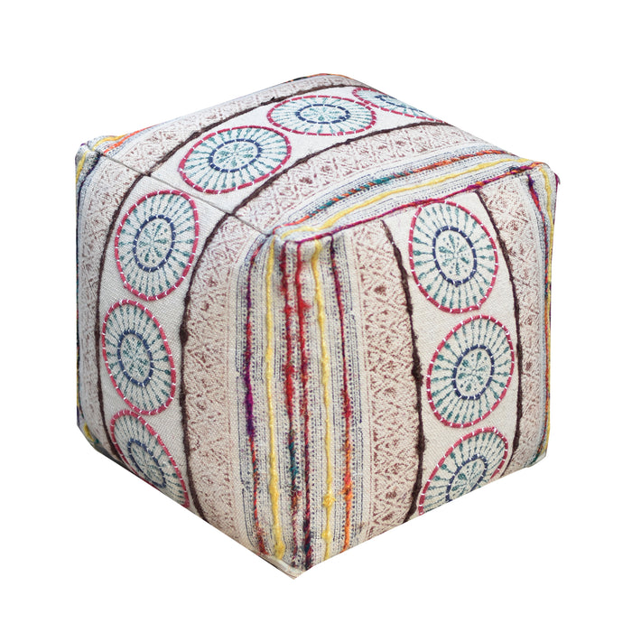 LEVICE POUF - COTTON/ PRINTED/ POLYESTER