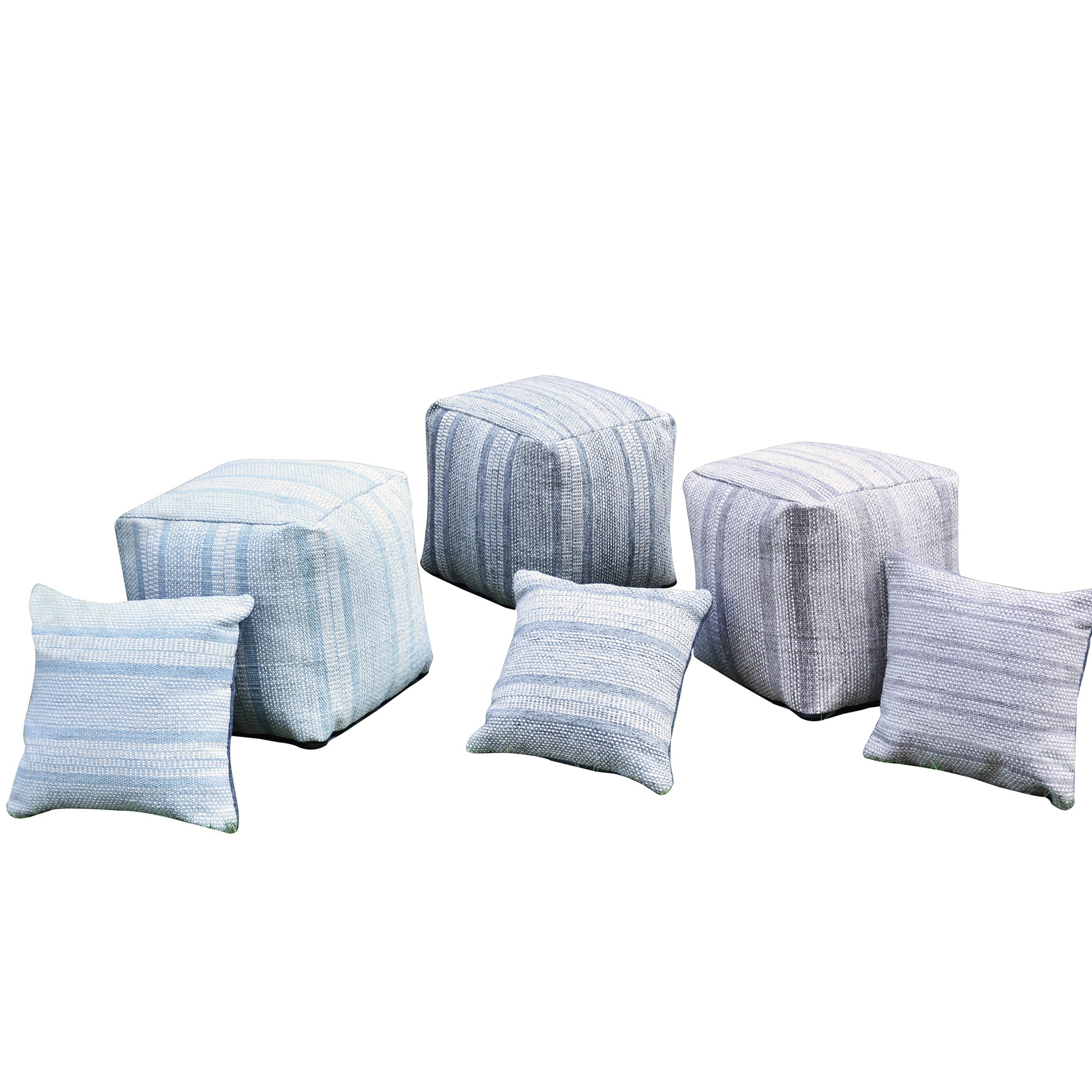 Lodz Pouf, Pet, Pitloom, Flat Weave 