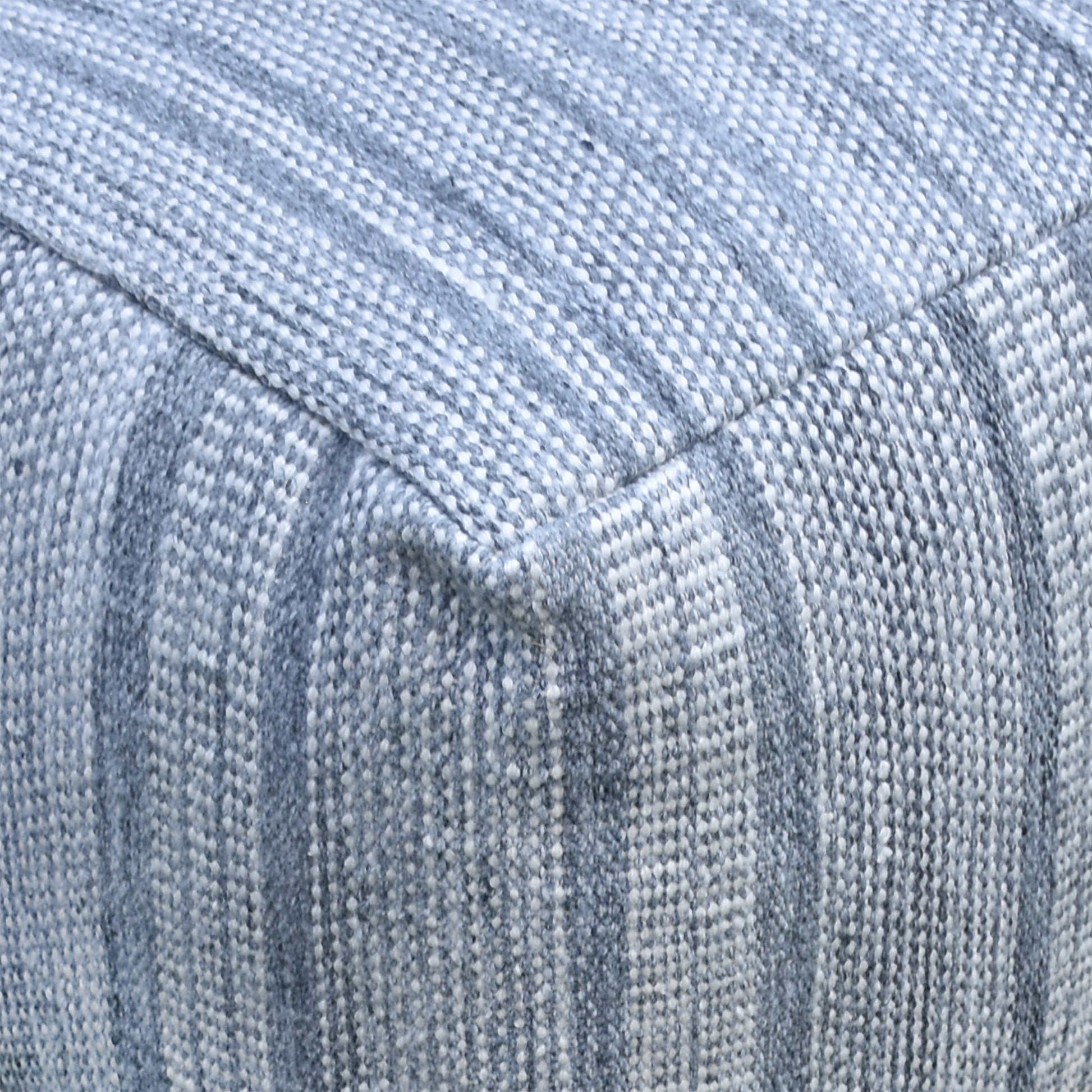 Lodz Pouf, Pet, Grey, Pitloom, Flat Weave 