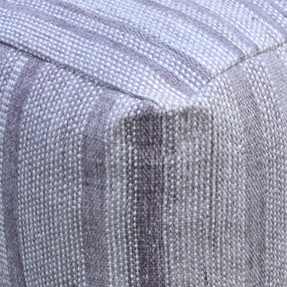 Lodz Pouf, Pet, Taupe, Pitloom, Flat Weave 