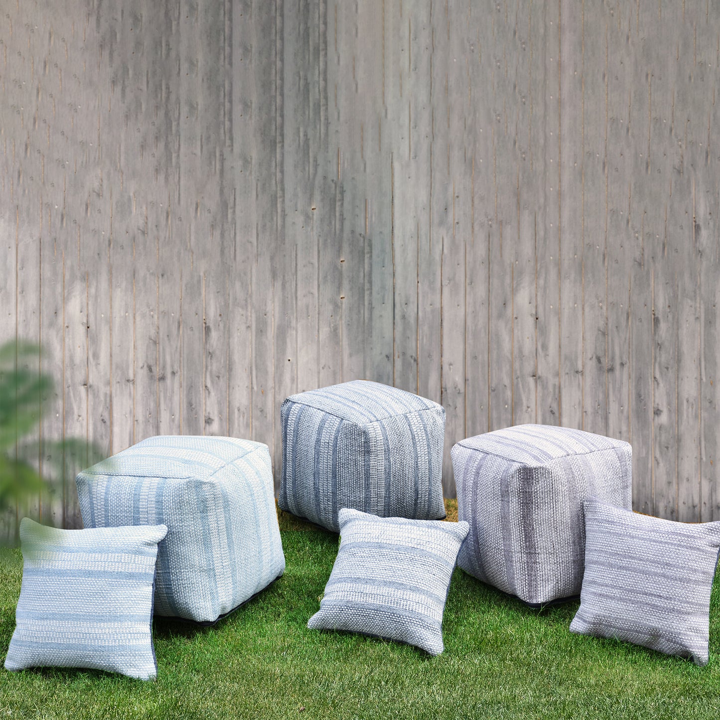Lodz Pouf, Pet, Pitloom, Flat Weave 