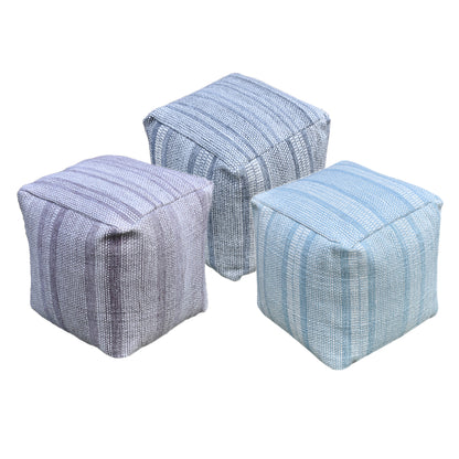Lodz Pouf, Pet, Pitloom, Flat Weave 
