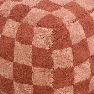 Lufkin Pouf, Cotton, Brown, Bm Sn, All Cut 