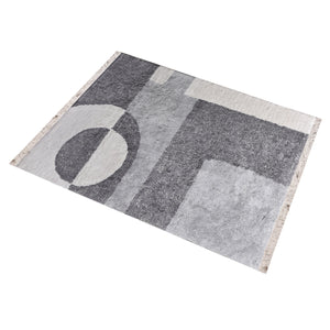 Area Rug, Bedroom Rug, Living Room Rug, Living Area Rug, Indian Rug, Office Carpet, Office Rug, Shop Rug Online, Cotton, Natural White, Grey, Bm Sn, All Cut, abstract