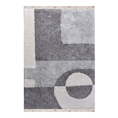 Area Rug, Bedroom Rug, Living Room Rug, Living Area Rug, Indian Rug, Office Carpet, Office Rug, Shop Rug Online, Cotton, Natural White, Grey, Bm Sn, All Cut, abstract