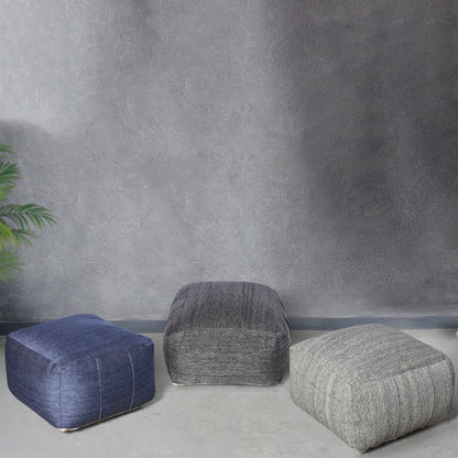 Malar Pouf, Polypropylene, Jaquard Durry, Flat Weave 