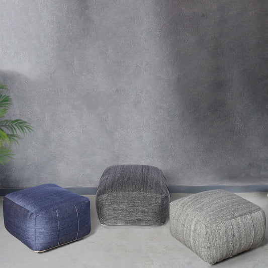 Malar Pouf, Polypropylene, Jaquard Durry, Flat Weave 
