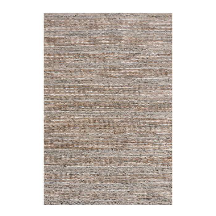 MANTUA RUG - LEATHER/ JUTE