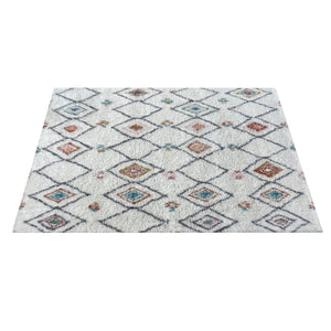 Area Rug, Bedroom Rug, Living Room Rug, Living Area Rug, Indian Rug, Office Carpet, Office Rug, Shop Rug Online, Nz Wool, Natural White, Multi, Bm Fn, All Cut, Geometrical