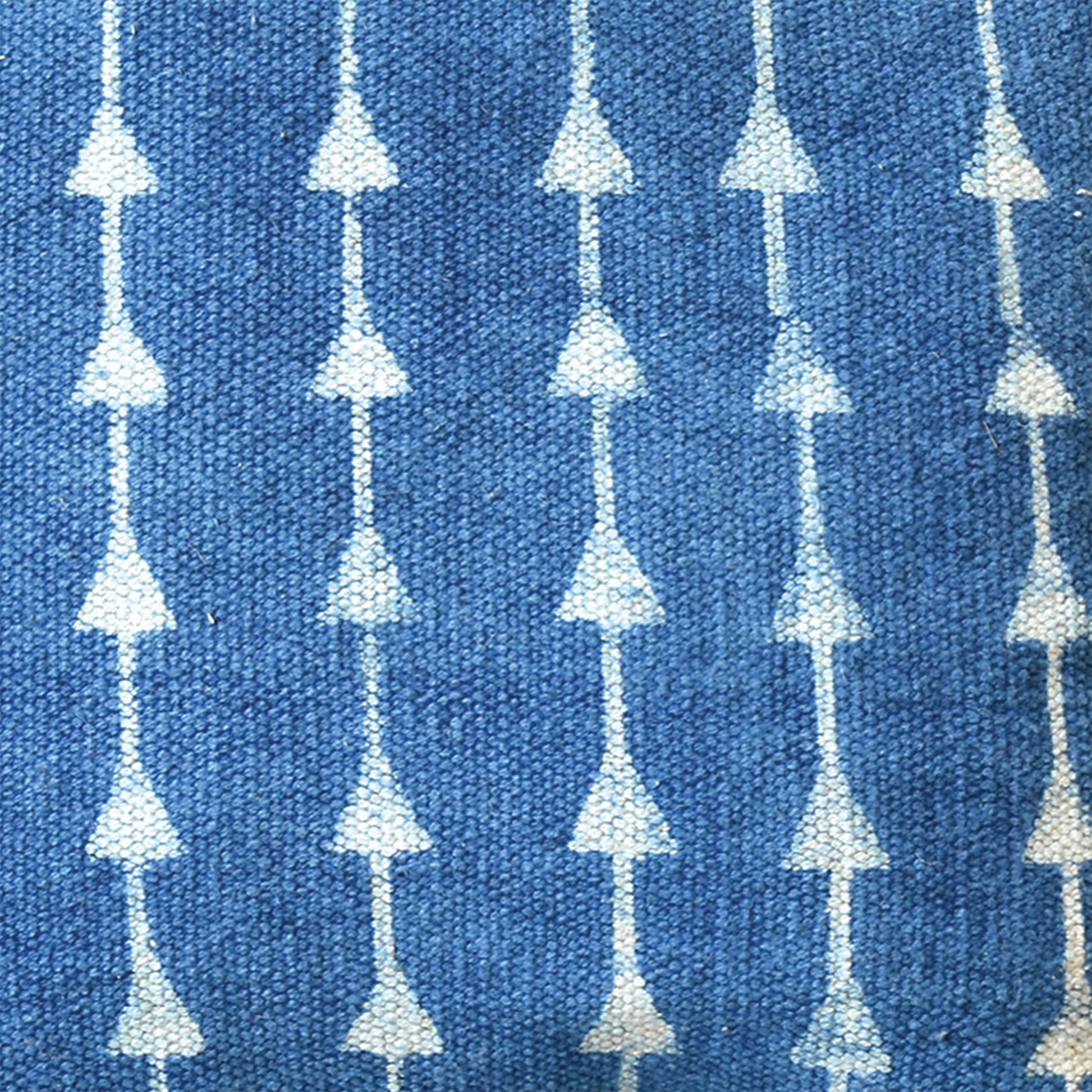 Meriwa Pillow, Cotton, Printed, Blue, Pitloom, Flat Weave
