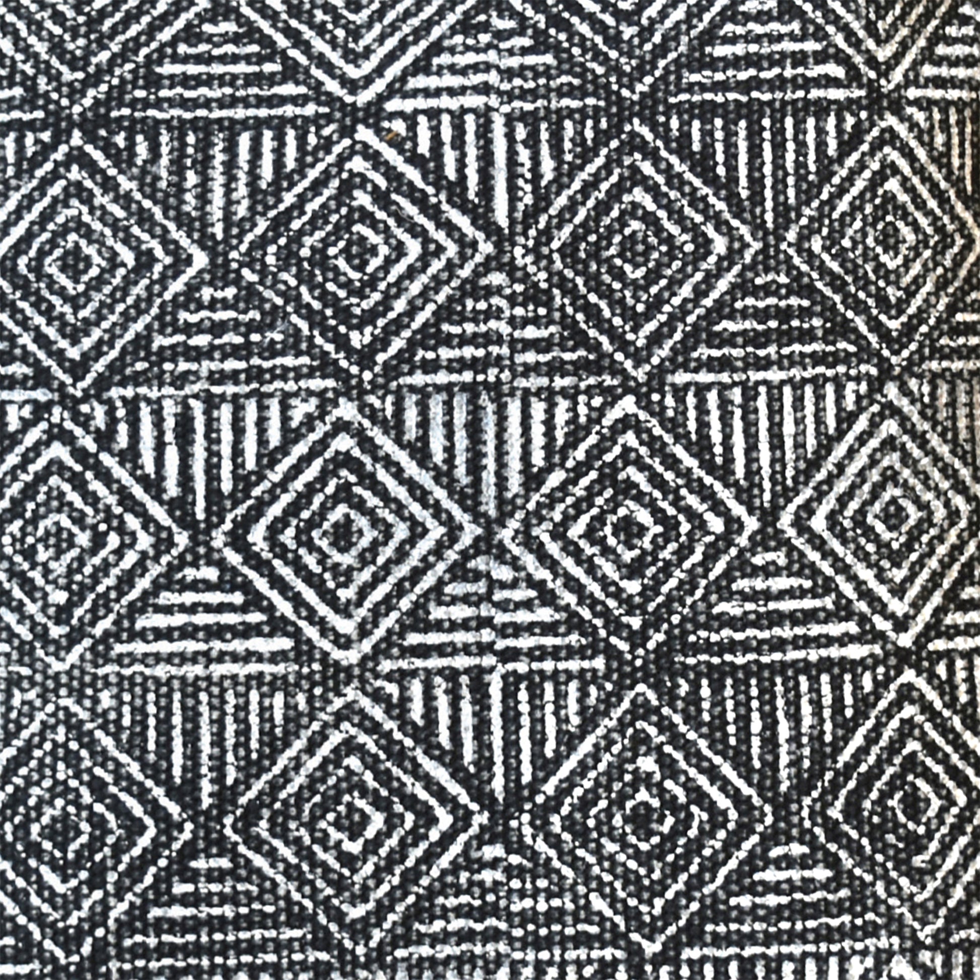 Metz Pillow, Cotton, Printed, Charcoal, Pitloom, Flat Weave