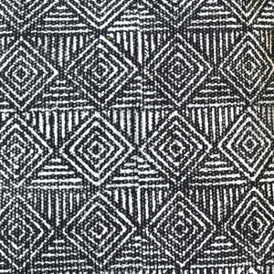 Metz Pillow, Cotton, Printed, Charcoal, Pitloom, Flat Weave