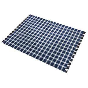 Area Rug, Bedroom Rug, Living Room Rug, Living Area Rug, Indian Rug, Office Carpet, Office Rug, Shop Rug Online, Pet, Navy, Natural White, Pitloom, Flat Weave, Geometrical