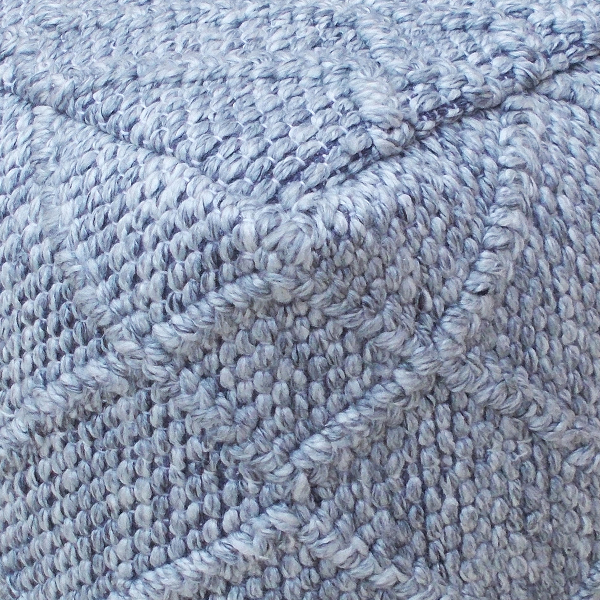Minya Pouf, Pet, Grey, Pitloom, Flat Weave 