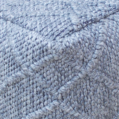 Minya Pouf, Pet, Grey, Pitloom, Flat Weave 
