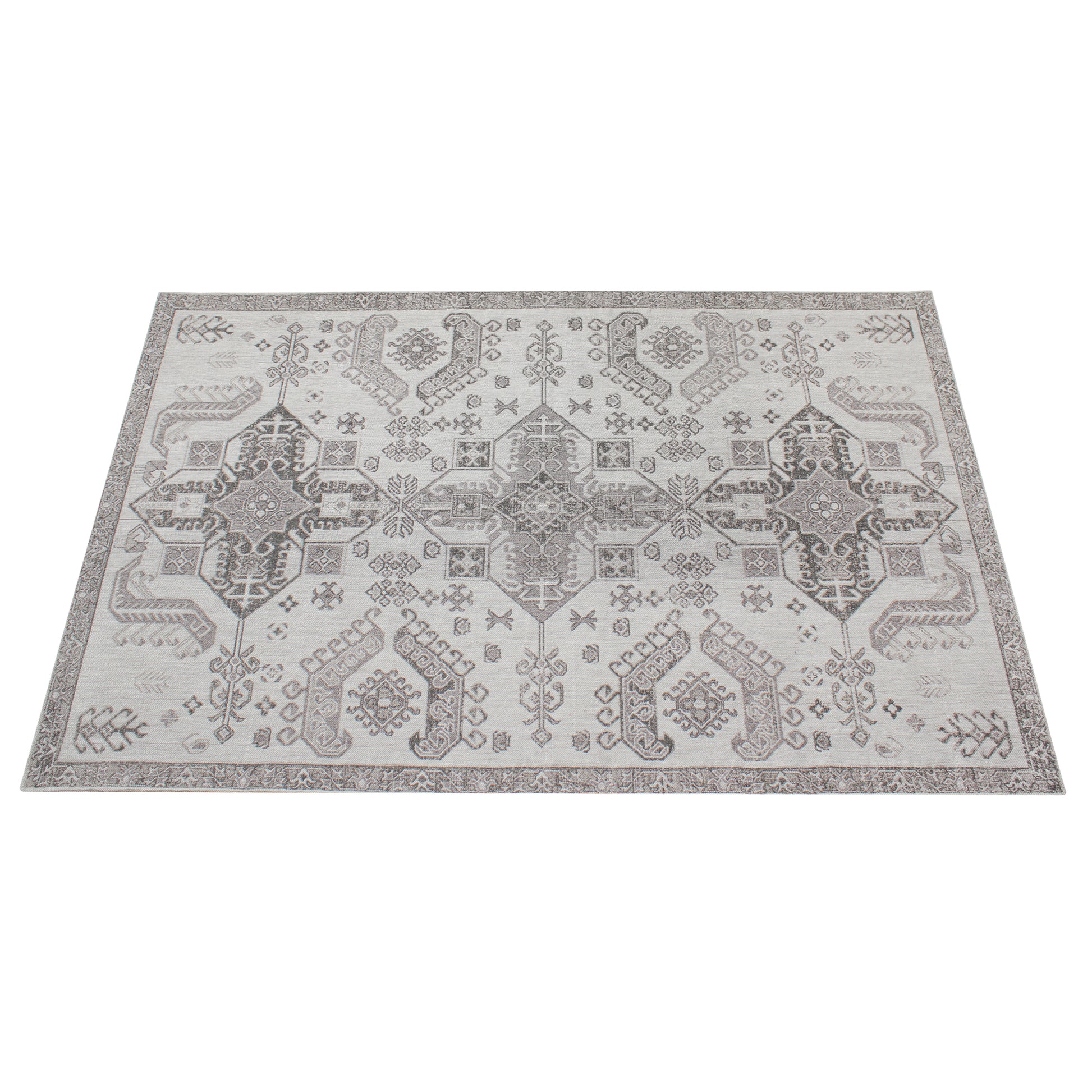 Area Rug, Bedroom Rug, Living Room Rug, Living Area Rug, Indian Rug, Office Carpet, Office Rug, Shop Rug Online, Wool Polyester Blend, Grey, Charcoal, Jaquard Durry, Flat Weave, traditional