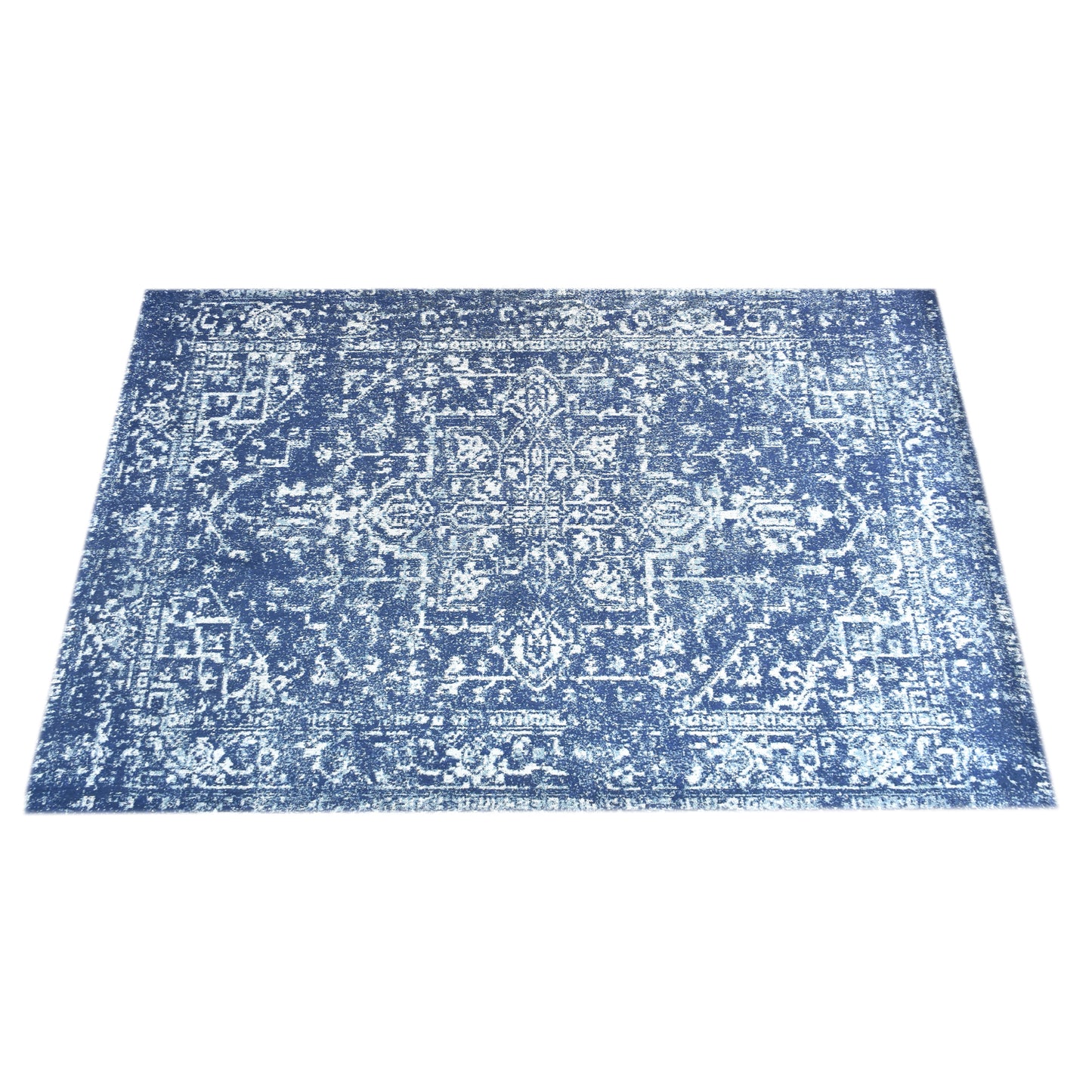 Area Rug, Bedroom Rug, Living Room Rug, Living Area Rug, Indian Rug, Office Carpet, Office Rug, Shop Rug Online, Cotton Chenille, Blue, Oriental