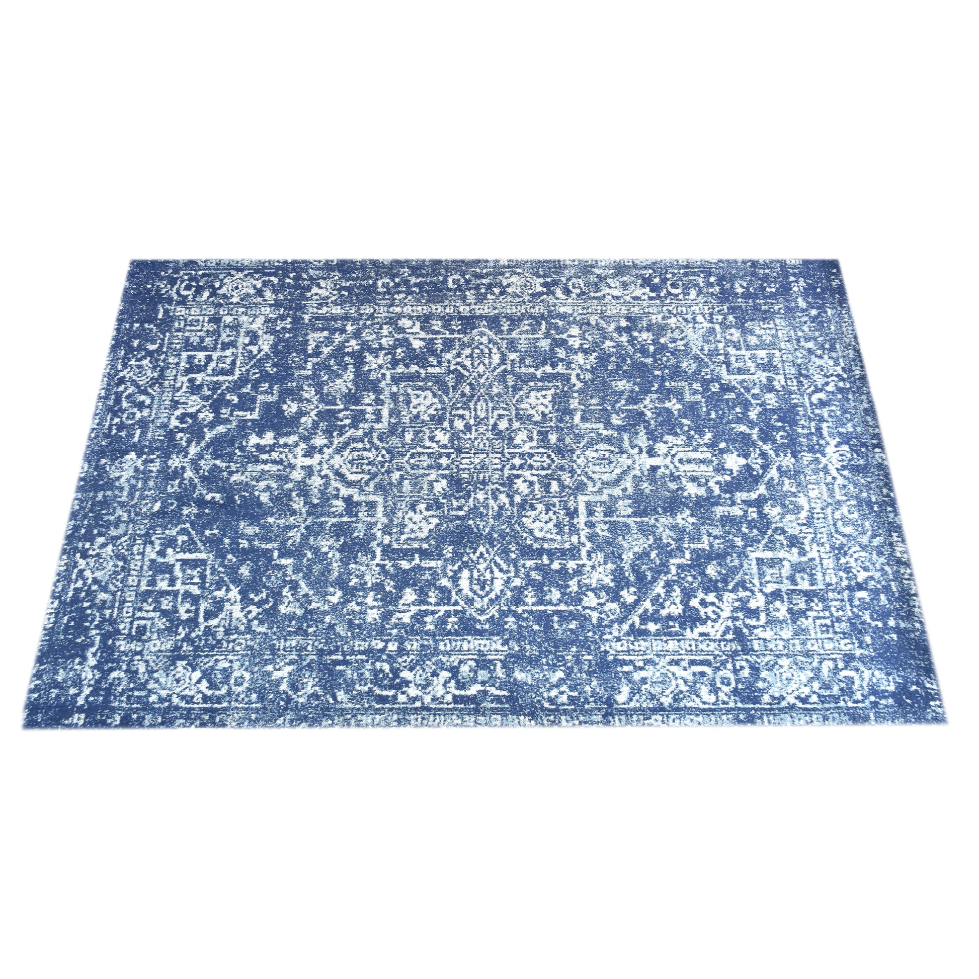 Area Rug, Bedroom Rug, Living Room Rug, Living Area Rug, Indian Rug, Office Carpet, Office Rug, Shop Rug Online, Cotton Chenille, Blue, Oriental