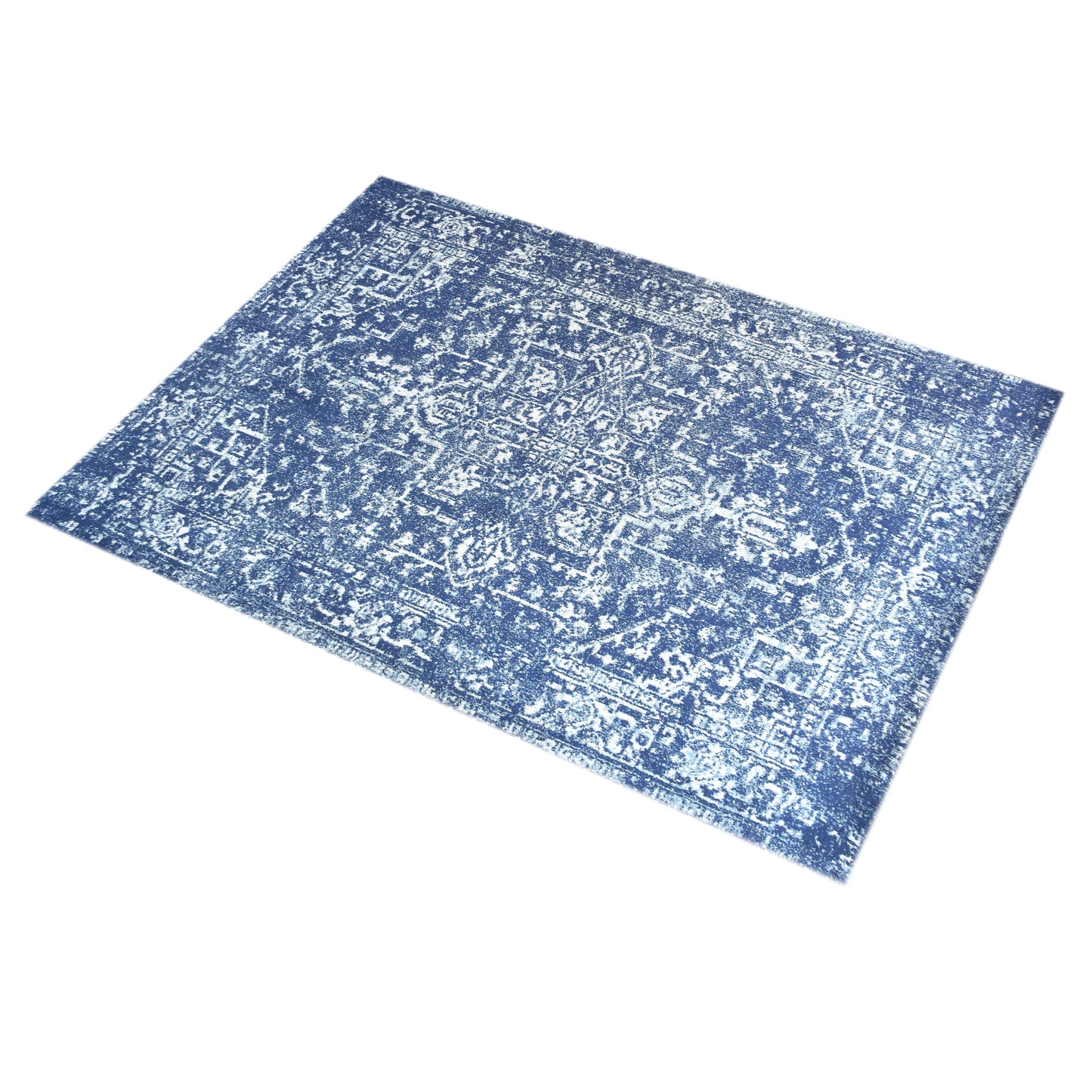 Area Rug, Bedroom Rug, Living Room Rug, Living Area Rug, Indian Rug, Office Carpet, Office Rug, Shop Rug Online, Cotton Chenille, Blue, Oriental