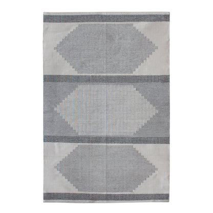 Area Rug, Bedroom Rug, Living Room Rug, Living Area Rug, Indian Rug, Office Carpet, Office Rug, Shop Rug Online, Pet, Grey, Pitloom, Flat Weave, Geometrical