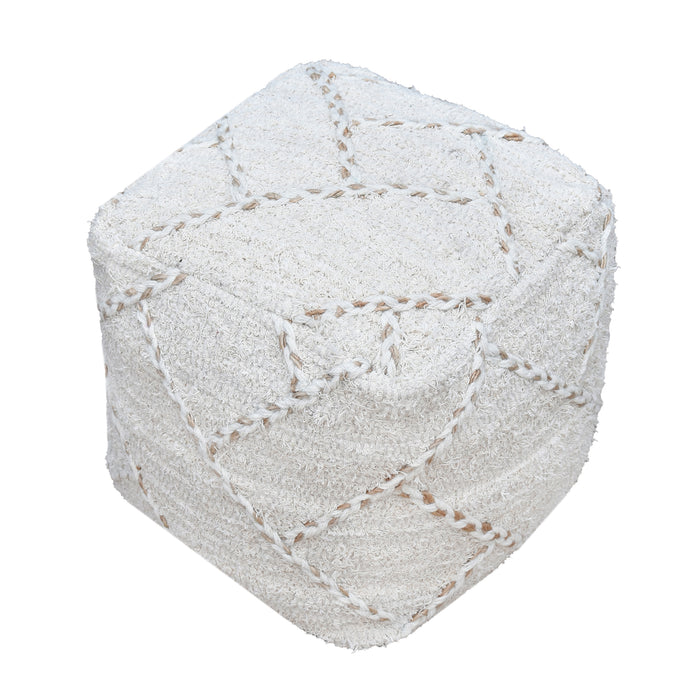 MORABITO POUF - COTTON/ HEMP/ WOOL
