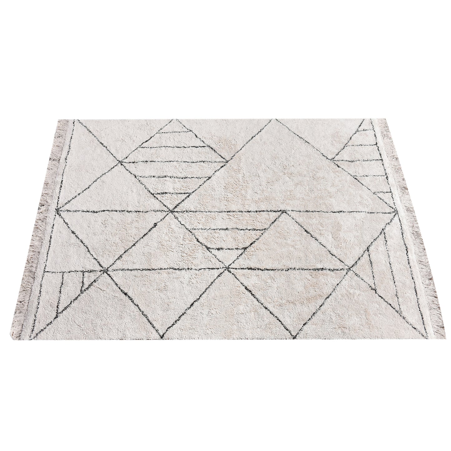 Area Rug, Bedroom Rug, Living Room Rug, Living Area Rug, Indian Rug, Office Carpet, Office Rug, Shop Rug Online, Cotton, Natural White, Brown, Bm Sn, All Cut, Geometrical