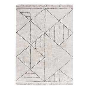 Area Rug, Bedroom Rug, Living Room Rug, Living Area Rug, Indian Rug, Office Carpet, Office Rug, Shop Rug Online, Cotton, Natural White, Brown, Bm Sn, All Cut, Geometrical