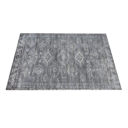 Area Rug, Bedroom Rug, Living Room Rug, Living Area Rug, Indian Rug, Office Carpet, Office Rug, Shop Rug Online, Viscose, Printed, Grey, Hand woven, All Loop, Screen Printed