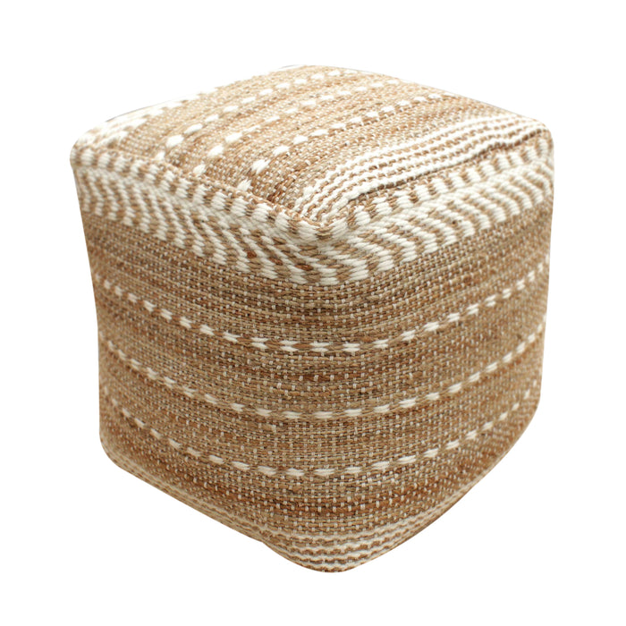 NADUR POUF - JUTE/ WOOL