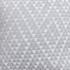 Neraka Cushion, Blended Fabric, Silver, Natural White, Machine Made, Flat Weave