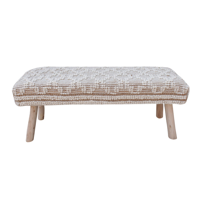 NORDLI BENCH - JUTE/ WOOL
