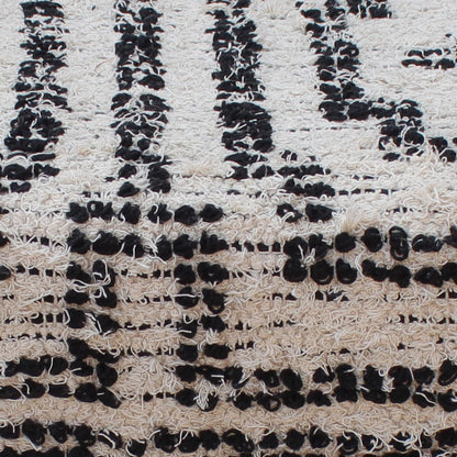 Ogna Bench, Cotton, Polyester, Natural White, Charcoal, Pitloom, All Loop