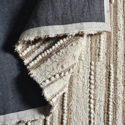 Area Rug, Bedroom Rug, Living Room Rug, Living Area Rug, Indian Rug, Office Carpet, Office Rug, Shop Rug Online, Jute, Cotton Salvage, Natural White, Natural, Pitloom, All Loop, classic