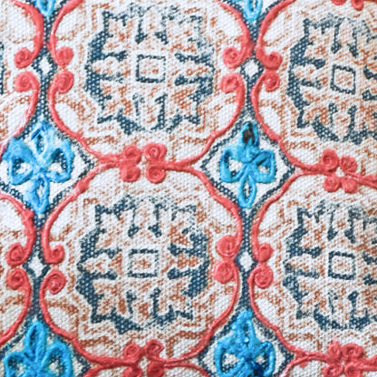 Ortiz Pillow, Cotton, Printed, Polyester, Multi, Pitloom, Flat Weave
