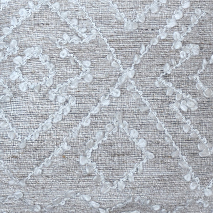 Orto Pillow, Wool, Viscose, Pet, Silver