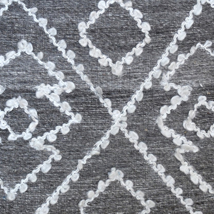 Orto Pillow, Wool, Viscose, Pet, Grey