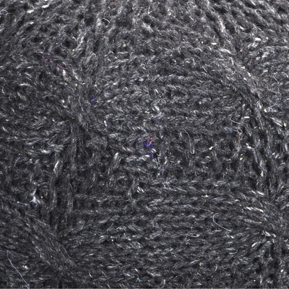 Oslo Round Pouf, Wool, Charcoal, Hm Knitted, Flat Weave 