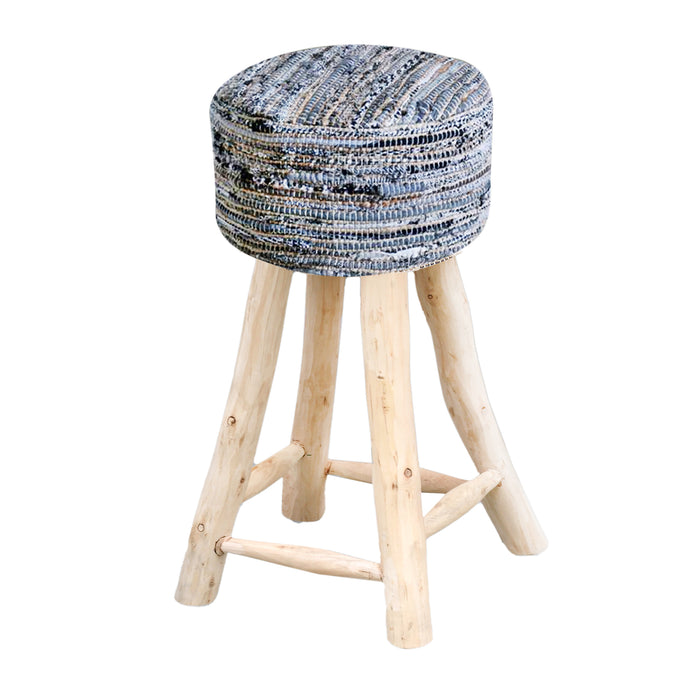 PALO BAR STOOL - JUTE/ RECYCLED FABRIC