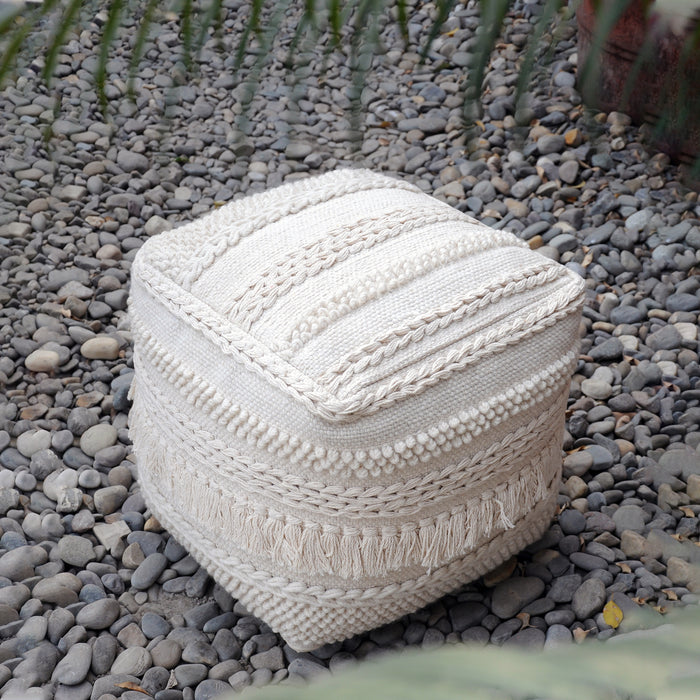 PAMIR POUF - WOOL/ COTTON