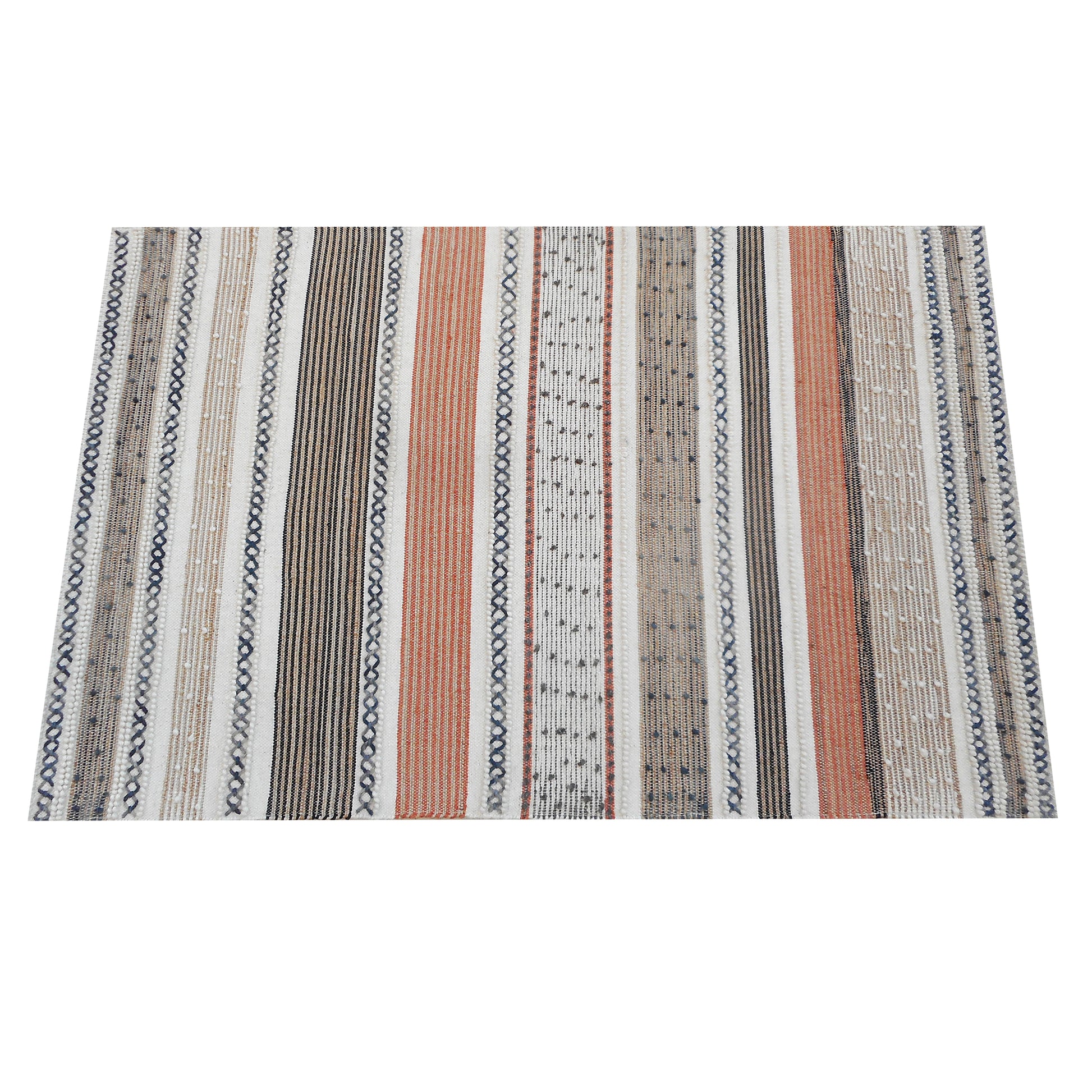Area Rug, Bedroom Rug, Living Room Rug, Living Area Rug, Indian Rug, Office Carpet, Office Rug, Shop Rug Online, Hemp, Wool, Natural, Multi, Pitloom, All Loop, Stripes