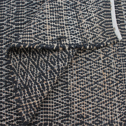 Area Rug, Bedroom Rug, Living Room Rug, Living Area Rug, Indian Rug, Office Carpet, Office Rug, Shop Rug Online, Jute, Recycled Fabric, Charcoal, Pitloom, Flat Weave, tribal 