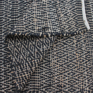 Area Rug, Bedroom Rug, Living Room Rug, Living Area Rug, Indian Rug, Office Carpet, Office Rug, Shop Rug Online, Jute, Recycled Fabric, Charcoal, Pitloom, Flat Weave, tribal 