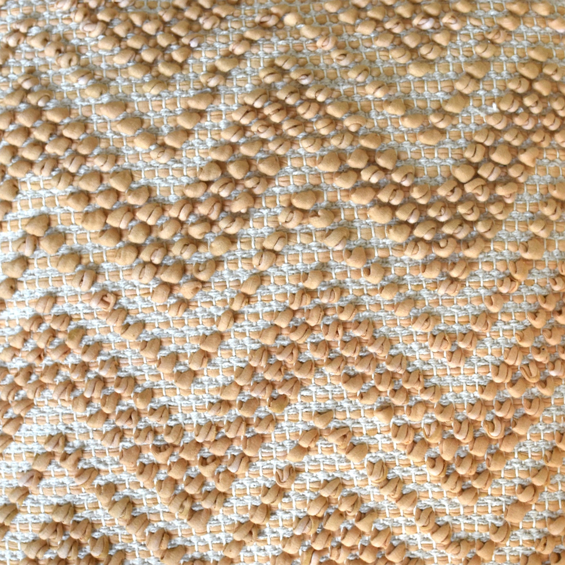 Pedro Pillow, Cotton Rag, Peach, Pitloom, All Loop